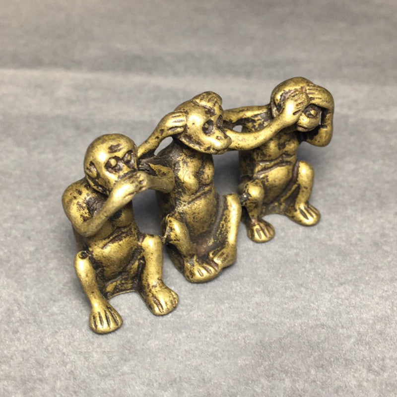 Antique Distressed Tabletop Ornaments Sannonhou Brass Collectibles