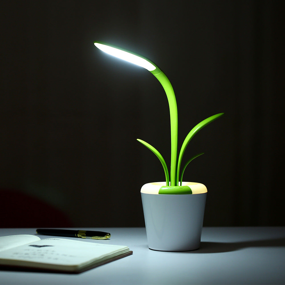 Clivia LED Table Lamp – USB Rechargeable Eye Protection Desk Light | Touch Control, 3 Brightness Levels, Ambient Colour Mode – for Bedroom, Office, Kids Room