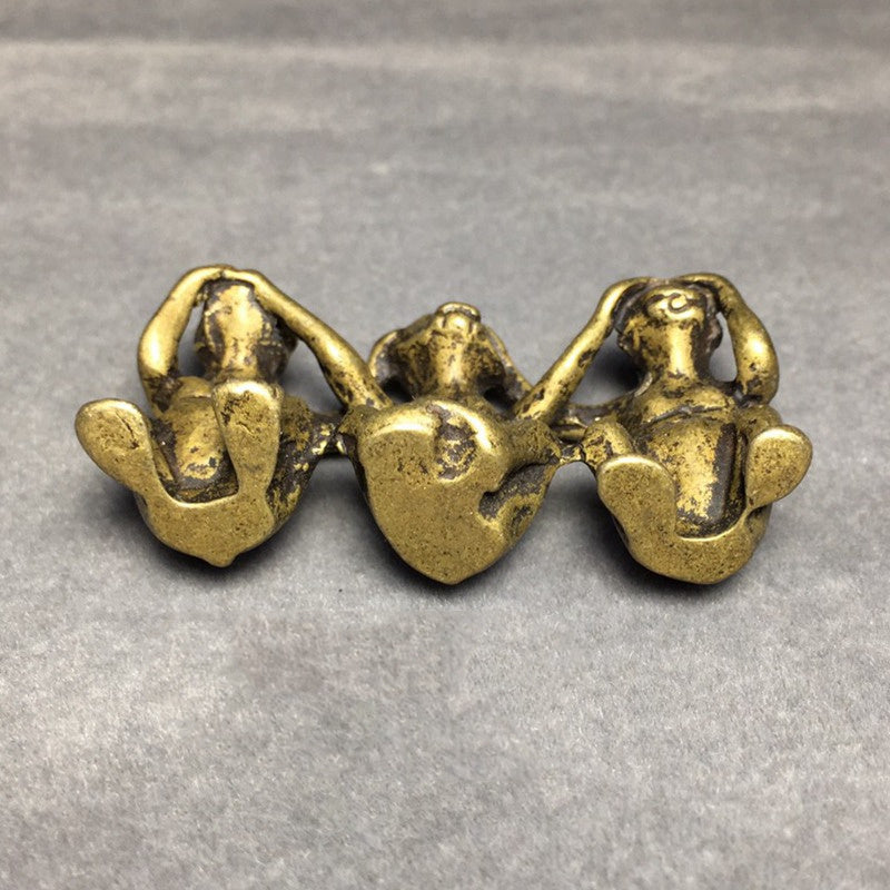 Antique Distressed Tabletop Ornaments Sannonhou Brass Collectibles