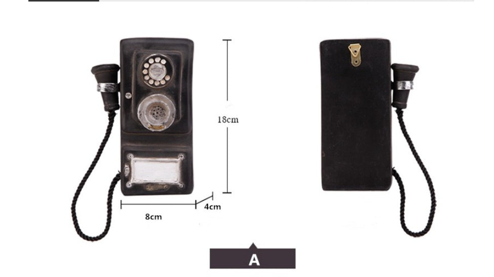 Wall decoration telephone