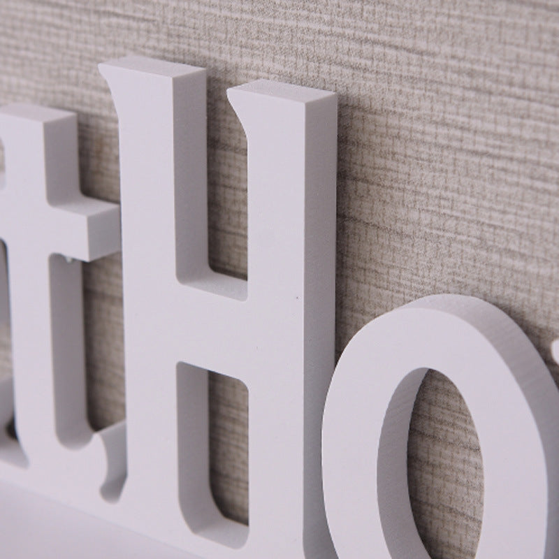 Wall decoration English alphabet wall hanging rack