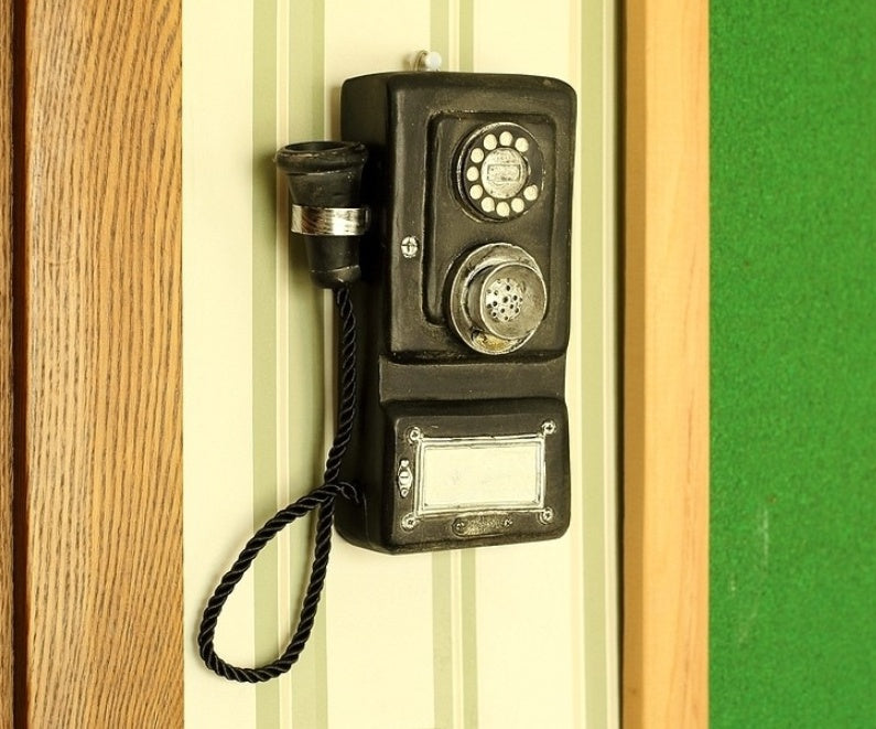 Wall decoration telephone